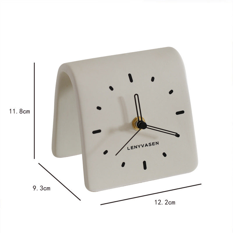 Creative Table Ceramic Clock Home Ornaments