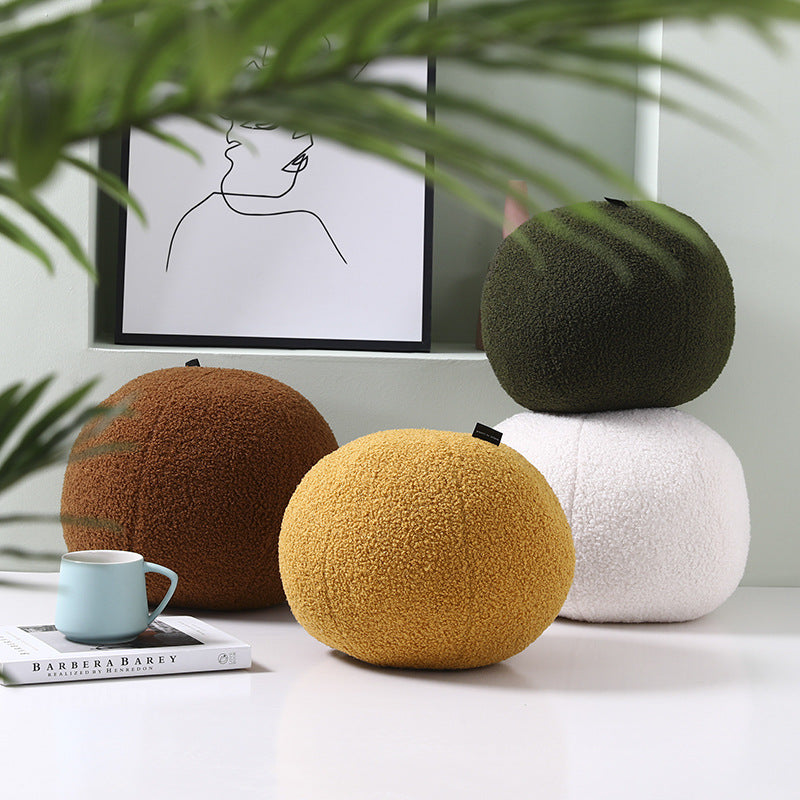 Round Velvet Soft Ball Sofa Pillow