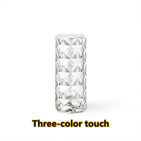 Crystal USB Table Lamp Touch Dimming Atmosphere