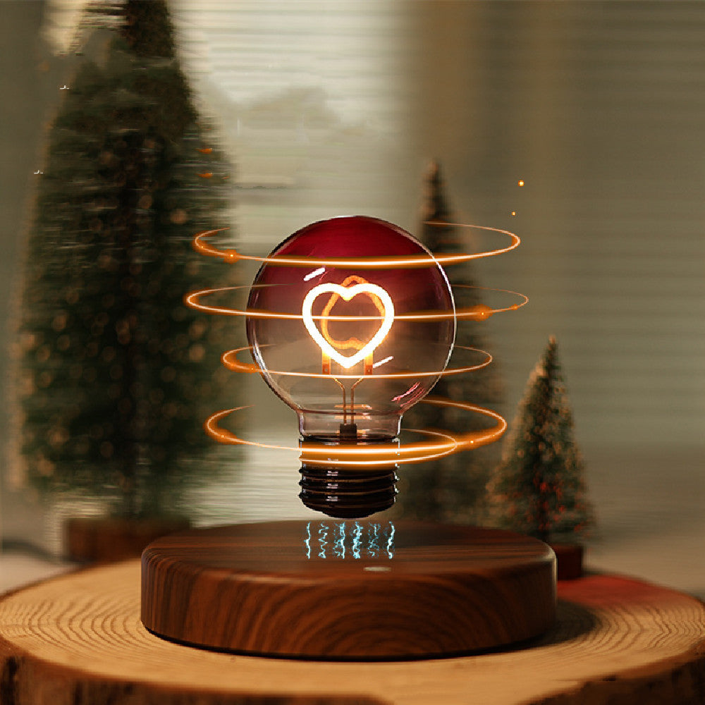 Magnetic Floating Heart Shape Bulb Lamp
