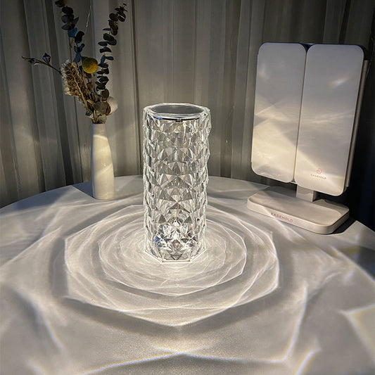 Crystal USB Table Lamp Touch Dimming Atmosphere