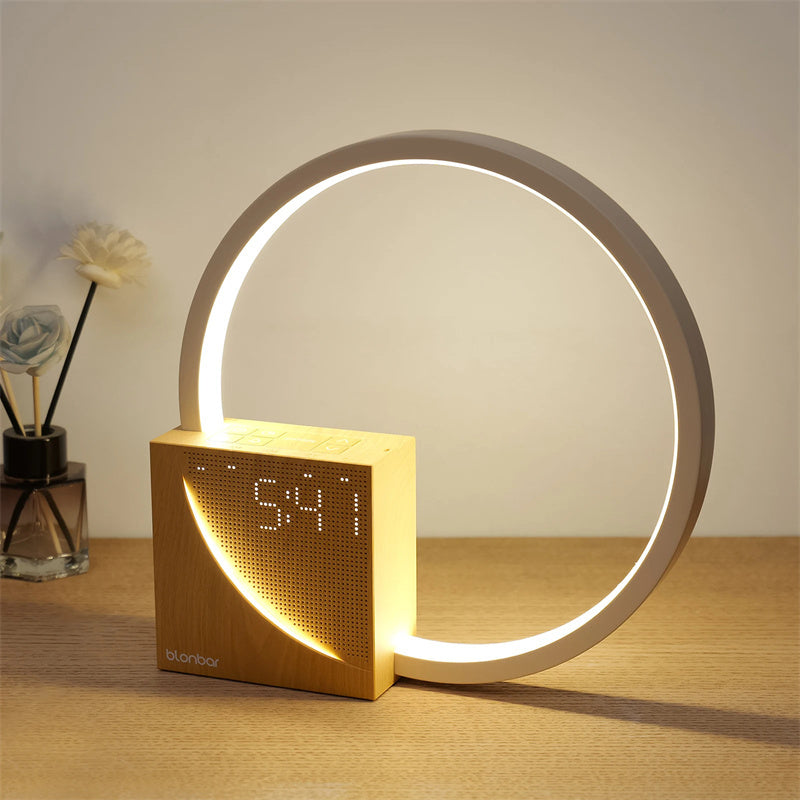 Bedside Touch Control Table Lamp With Natural Sounds And Alarm Clock