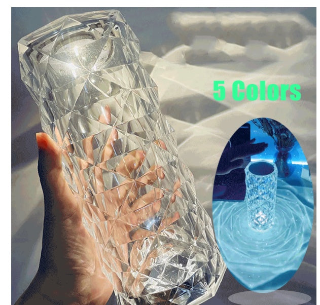 Crystal USB Table Lamp Touch Dimming Atmosphere