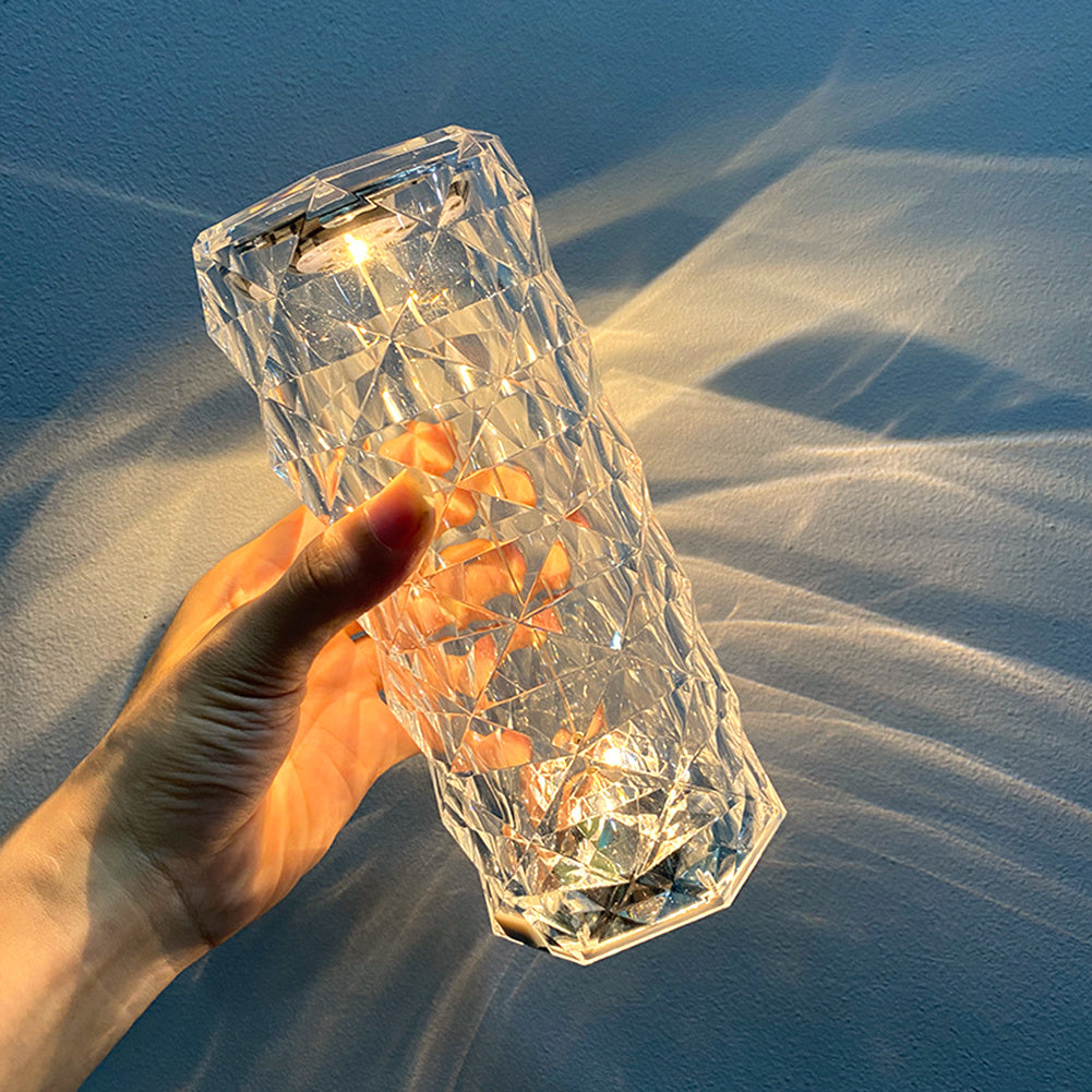 Crystal USB Table Lamp Touch Dimming Atmosphere