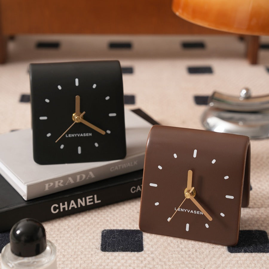 Creative Table Ceramic Clock Home Ornaments