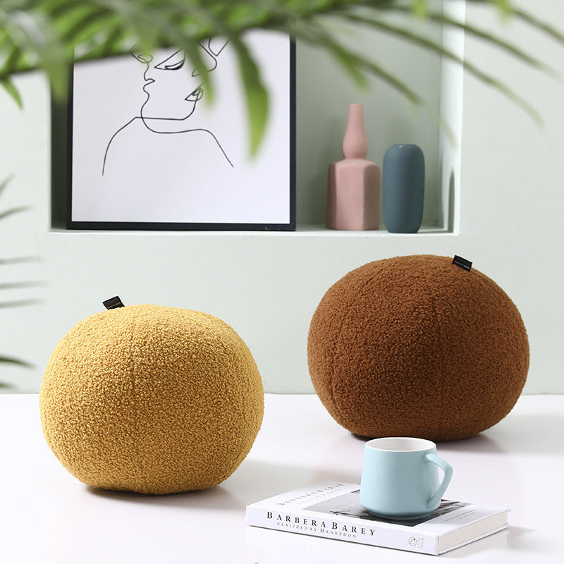 Round Velvet Soft Ball Sofa Pillow